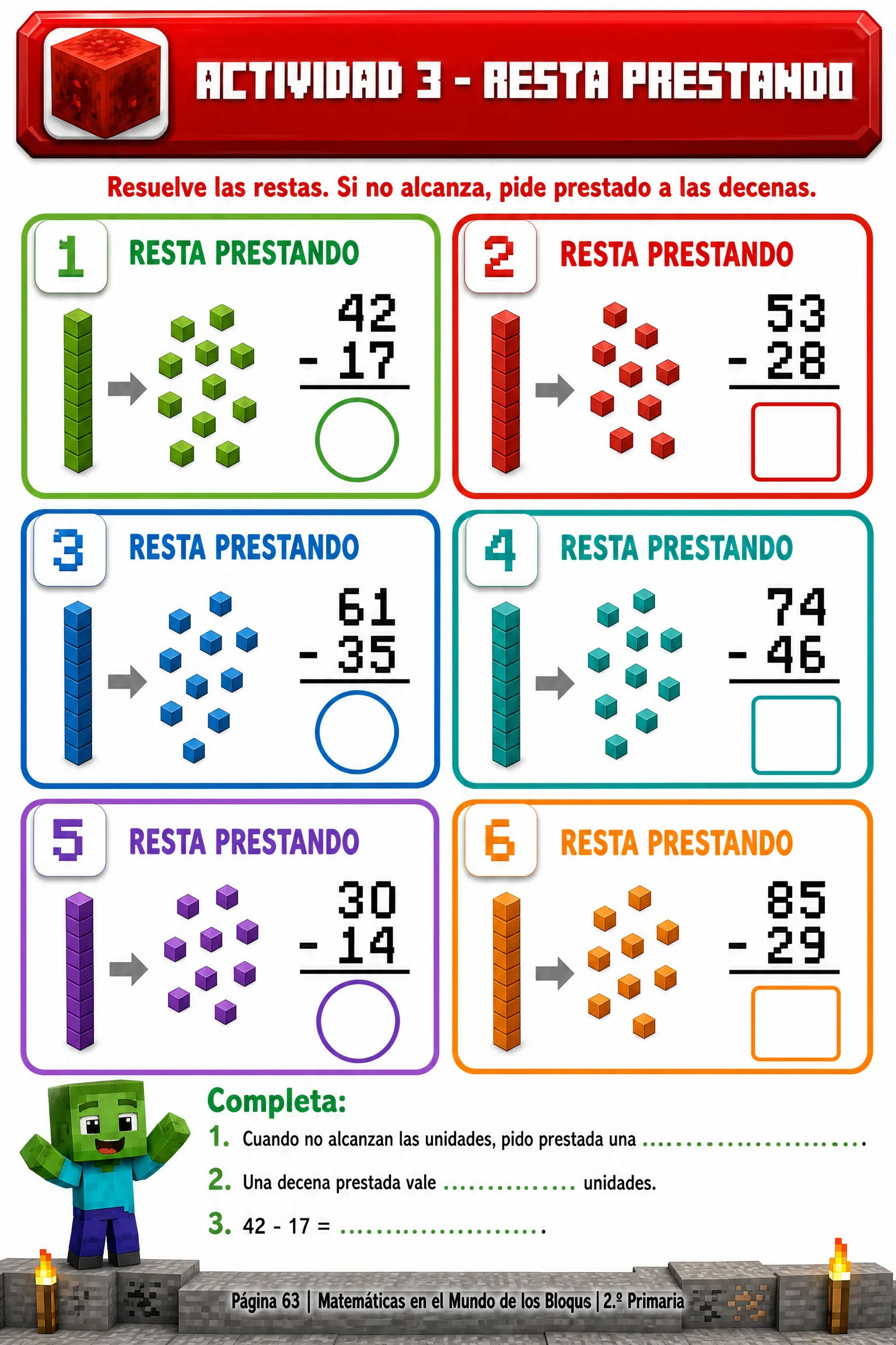 Actividad 3 · Resta prestando