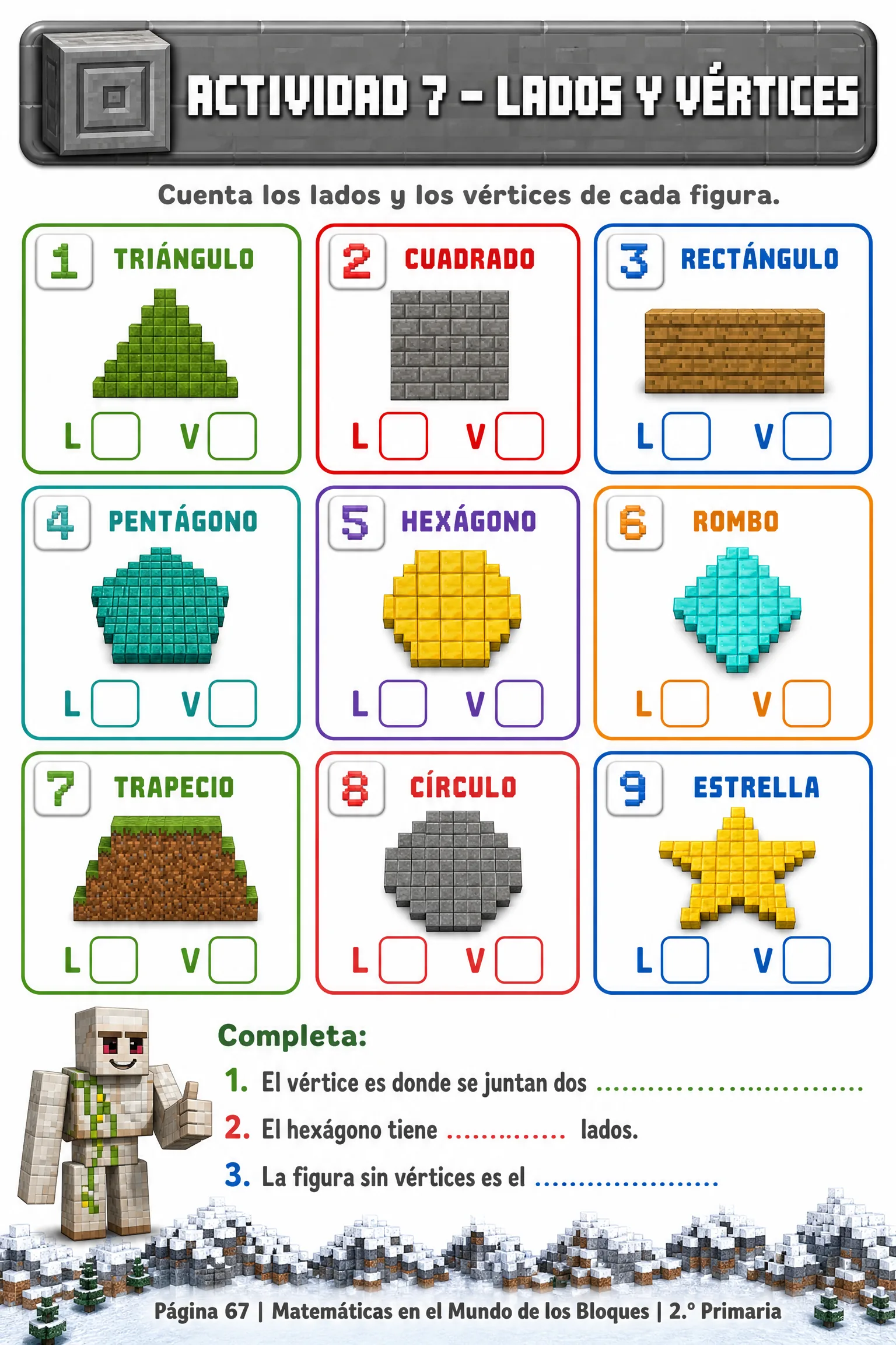 Actividad 7 · Lados y vértices