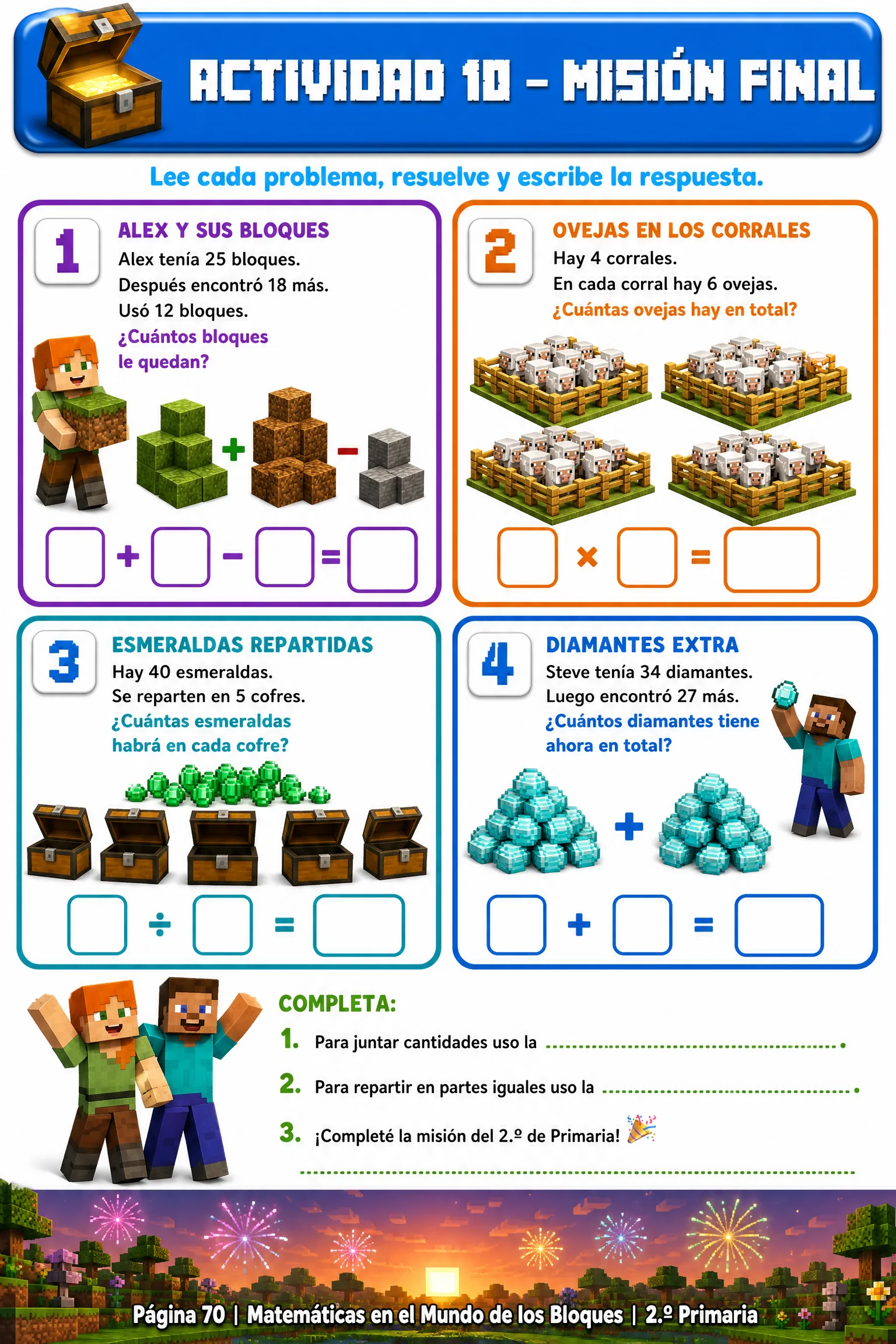 Actividad 10 · Problemas con bloques