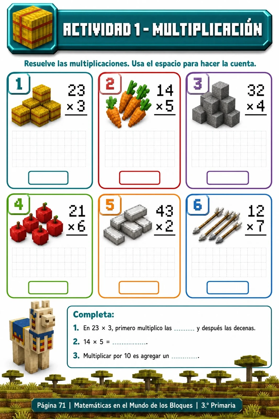 Actividad 1 · Multiplicación