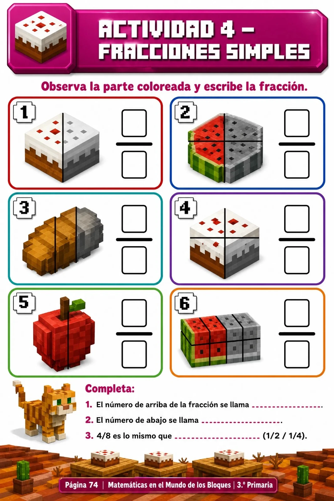 Actividad 4 · Fracciones simples