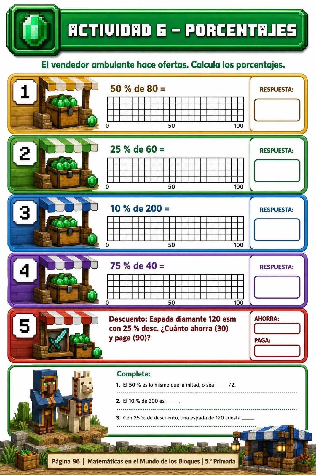 Actividad 6 · Porcentajes
